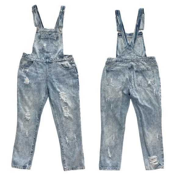Forever 21 Ripped Overalls - Picture 2 of 11